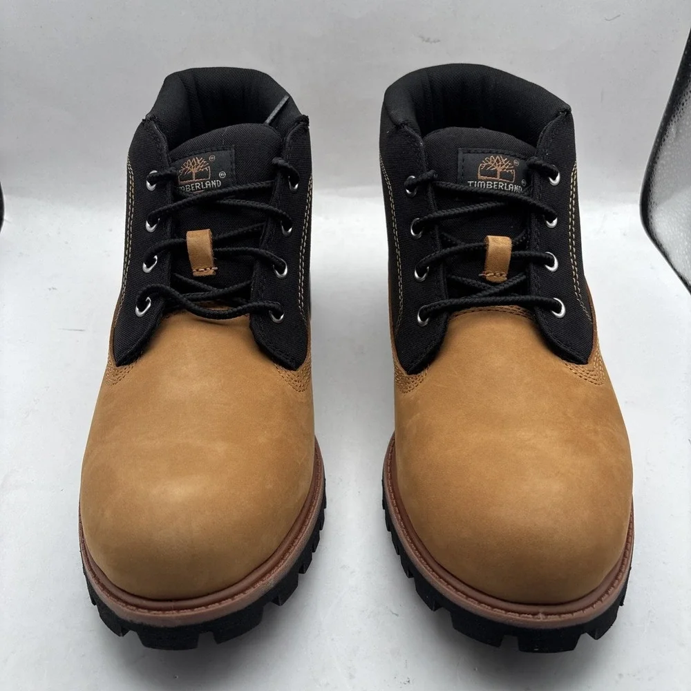 Rare Mens Timberland Premium Mid Lace Chukka Boot Wheat Nubuck‎ - Size 9.5 - NIB